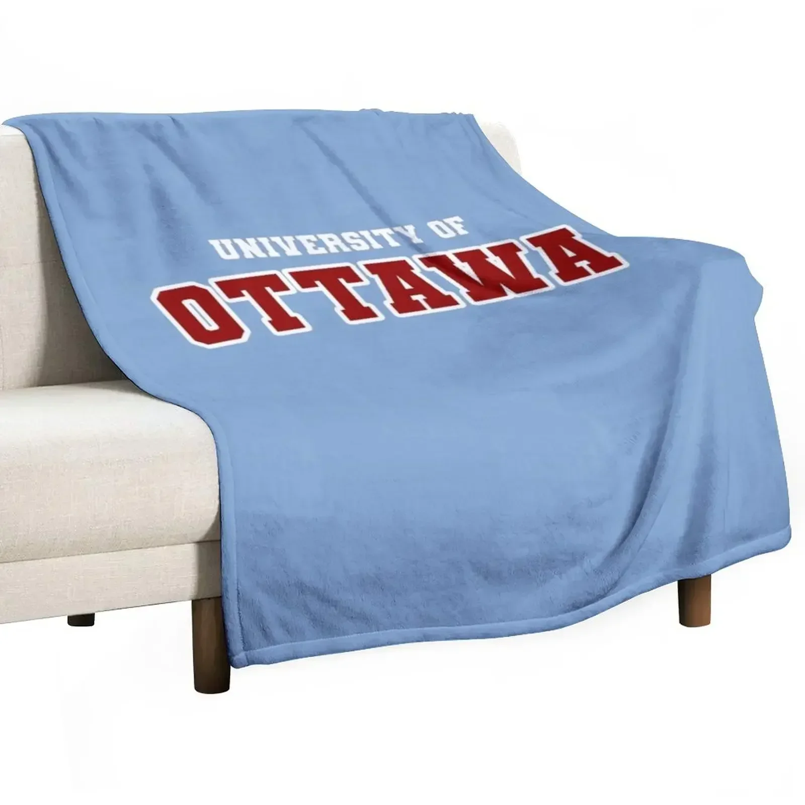 

University of Ottawa Throw Blanket Flannels funny gift Decorative Sofas Thermal Blankets