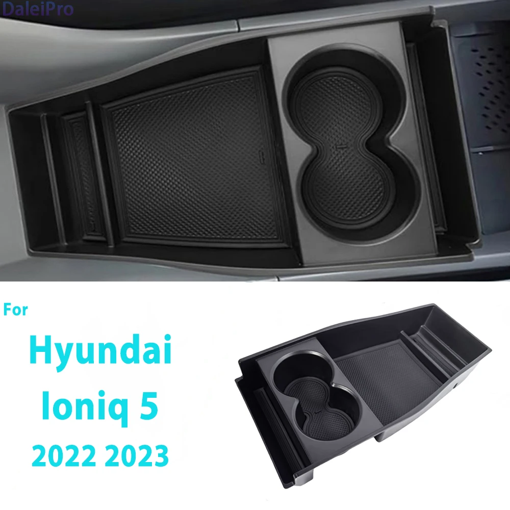 

Car Armrest Box For Hyundai IONIQ 5 2022 2023 Center Console Below Organizer Tray Armrest Box Car Phone Holder Box Accessories