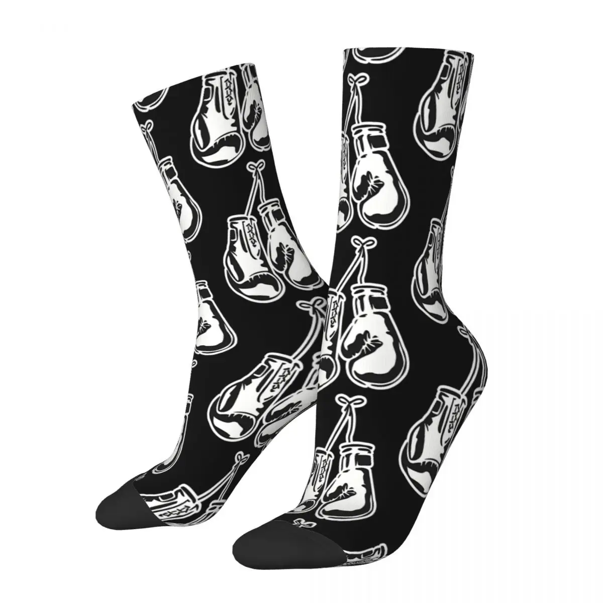 A Pair Of Glove Socks Male Mens Women Spring Stockings Printed