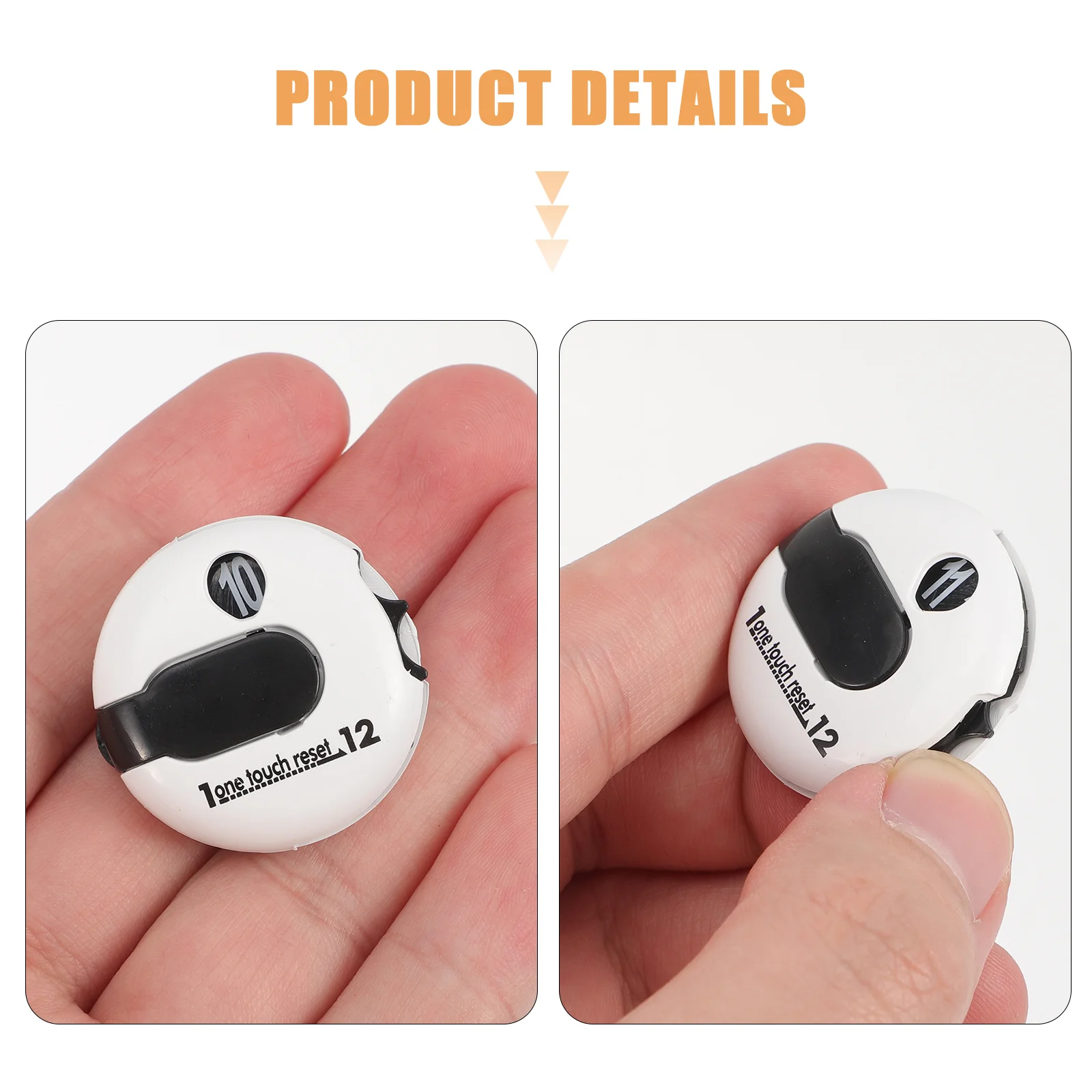 Accesorios de contador de Clip de sombrero de Golf, herramienta de puntuación de Golf Clicker, bolas