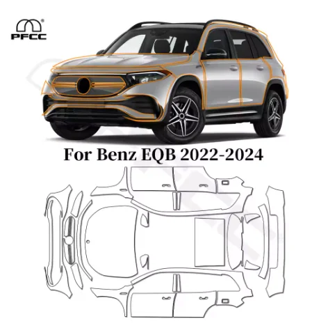 For Mercedes Benz EQB 2022-2024 TPU Paint Protection Film Anti-Scratch Pre-cut PPF Car Body Clear Bra Resistant Invisible Cover