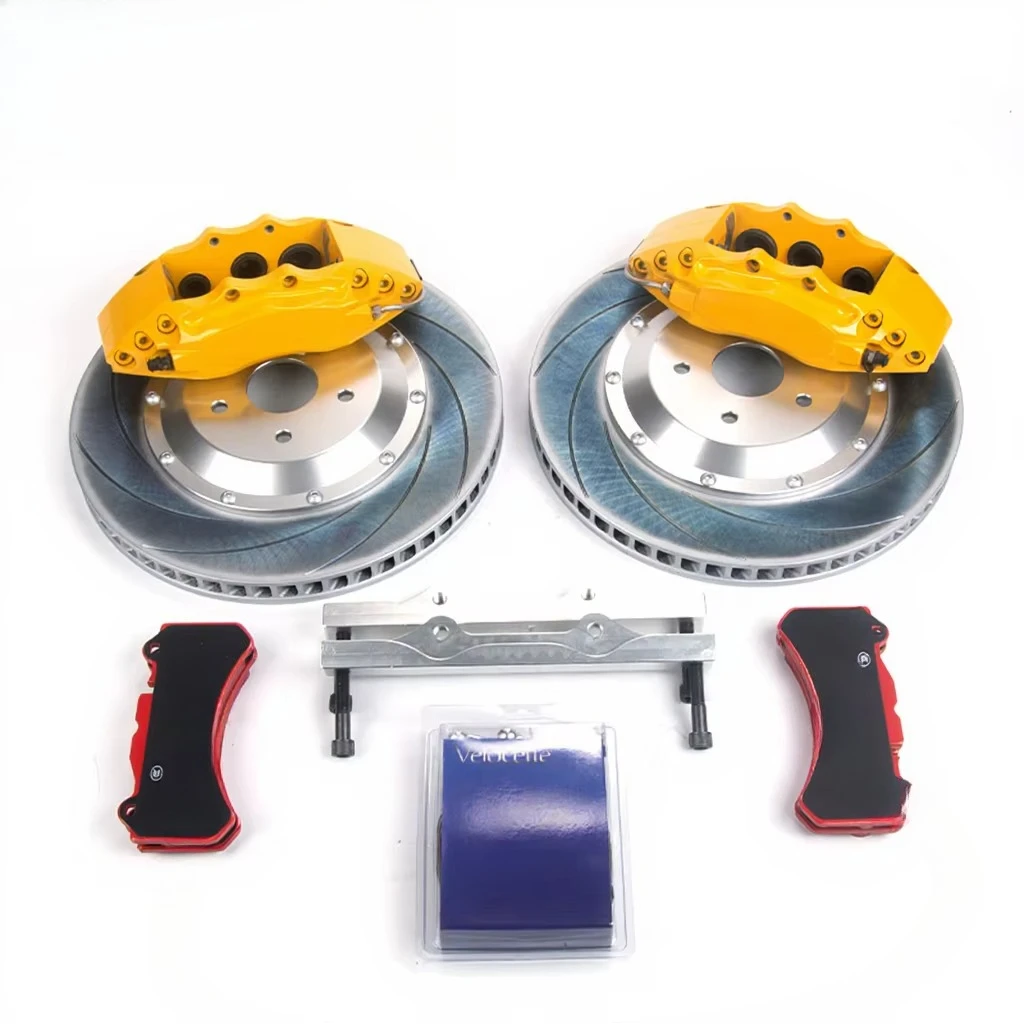 

New Large Front Brake Caliper Kit EC670 6-Piston Racing Brake Pads High Performance Velocette