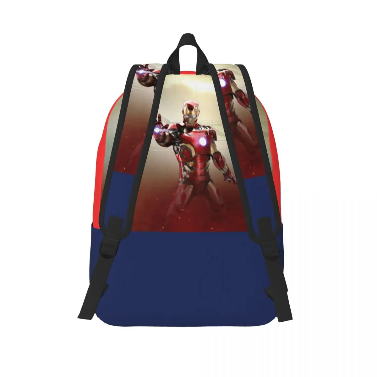 Bolso de mano Retro lavable de Marvel para hombre y mujer, bolsa universitaria de Iron Man, animación de Marvel, regalo de regreso a la escuela, personalizado, senderismo