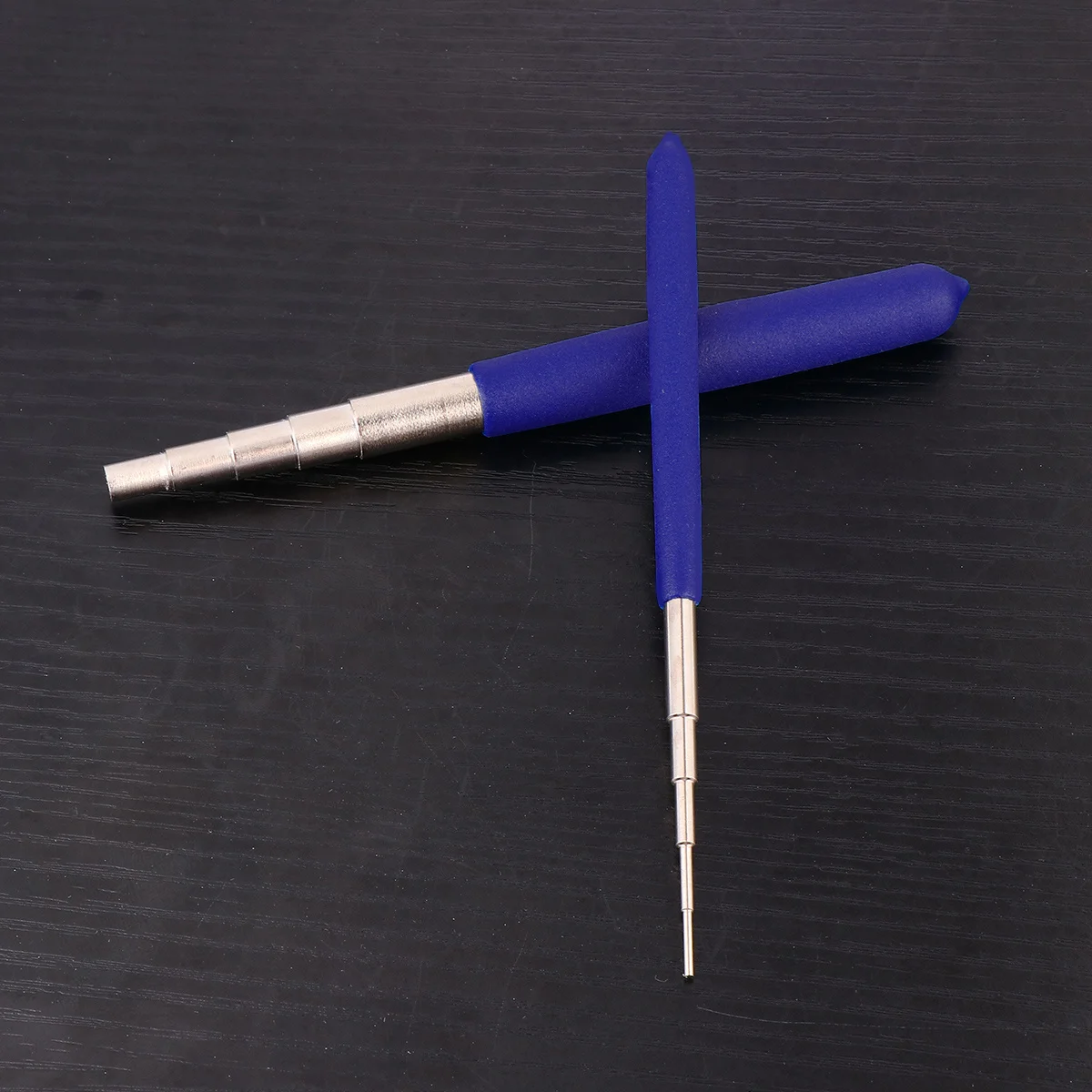 

2 шт., инструмент для обмотки проволоки, набор палочек для ювелирных изделий, синий прочный инструмент для измерения размера «сделай сам», для регулировки кольца, упаковка