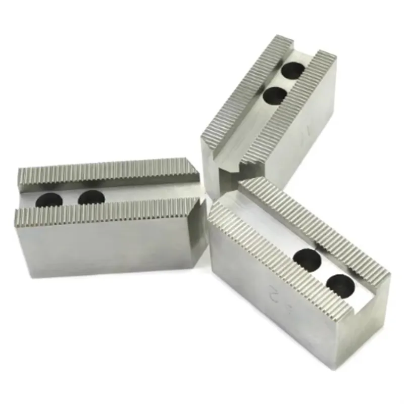 5-10 Inch Heightened Extended Soft Jaws Three Jaw Hydraulic Lathe Chuck Live Jaw Replacement Parts