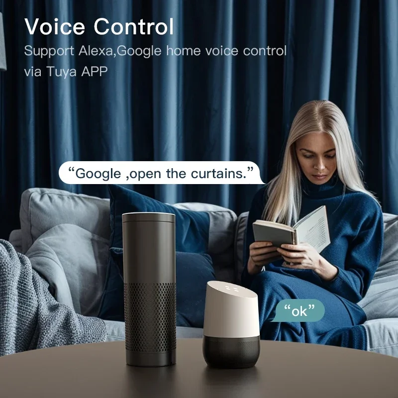 Zemismart-カーテンロボットTuyaZigbee,電動カーテンドライバー,ローマンロッド,iタイプ,uタイプトラック,Alexa,GoogleHomeによる制御