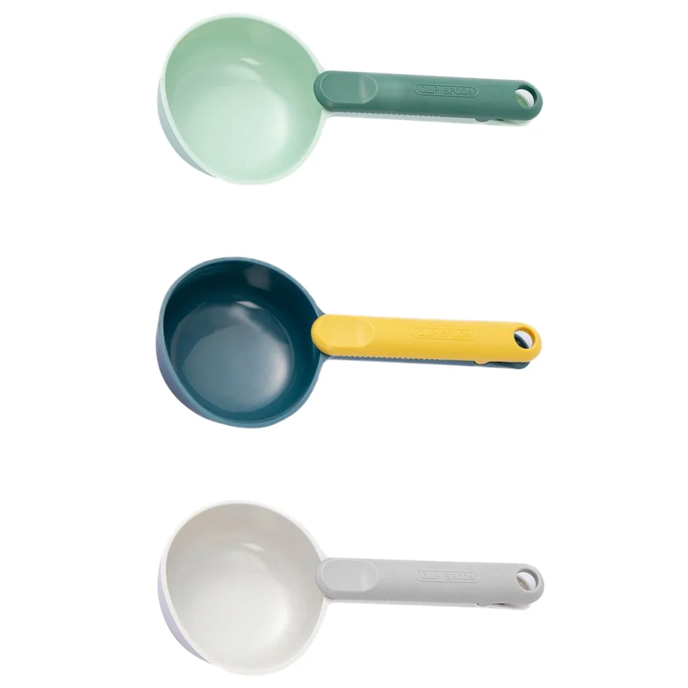 

3 Pcs Plastic Scoops Multi Purpose Grain Grain Scoop Rice Spoon Kitchen Storage ABS Material Lightweight Portable