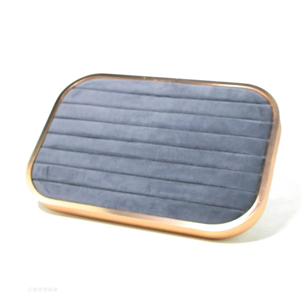 Pink Beige Gray Premium Metal Edge Inside Velvet Jewelry Tray Necklaces Rings Pendants Bracelets Storage and Display Tray