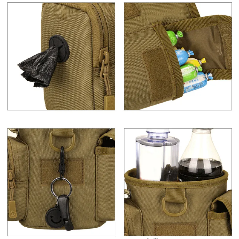 Dog Treat Pouch Drawstring Carries Pet Toys Food Poop Bag Pouch Pet Hands Free Training Waist Bag Pet Product