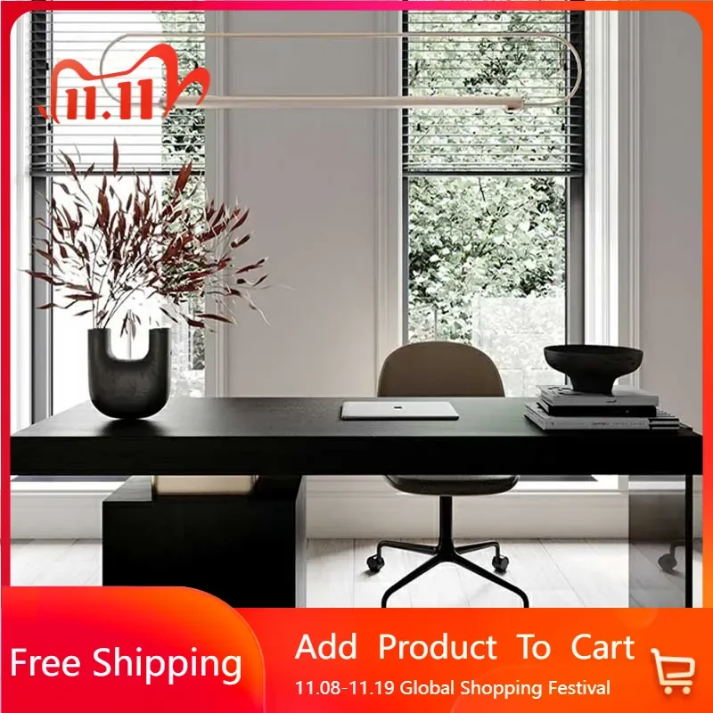 

Luxury Gaming Office Desk Drawer Black Household Storage Gaming Office Desk Computer Study Writing Escritorio Oficina Furniture