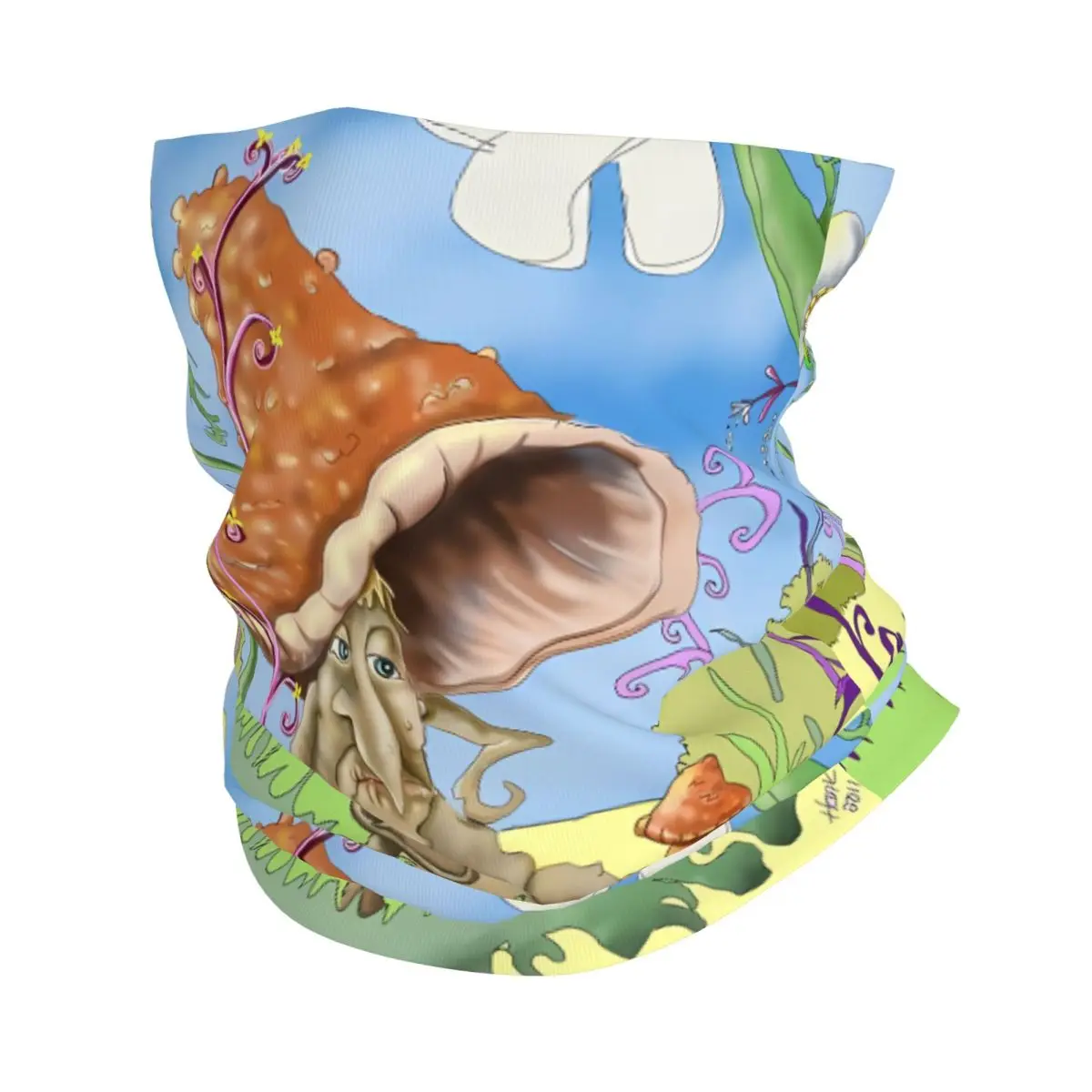 Miracle Mushroom Scarf Neckerchief Neck Face Mask Polyester