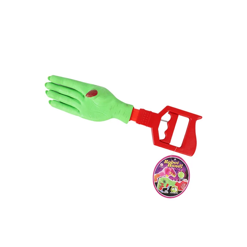 

Novelty Funny Green Hand Mechanical Retractable Arm Toy Model Creative Pick-up Good Helper Prank Scare Toys Exercise Your Grip