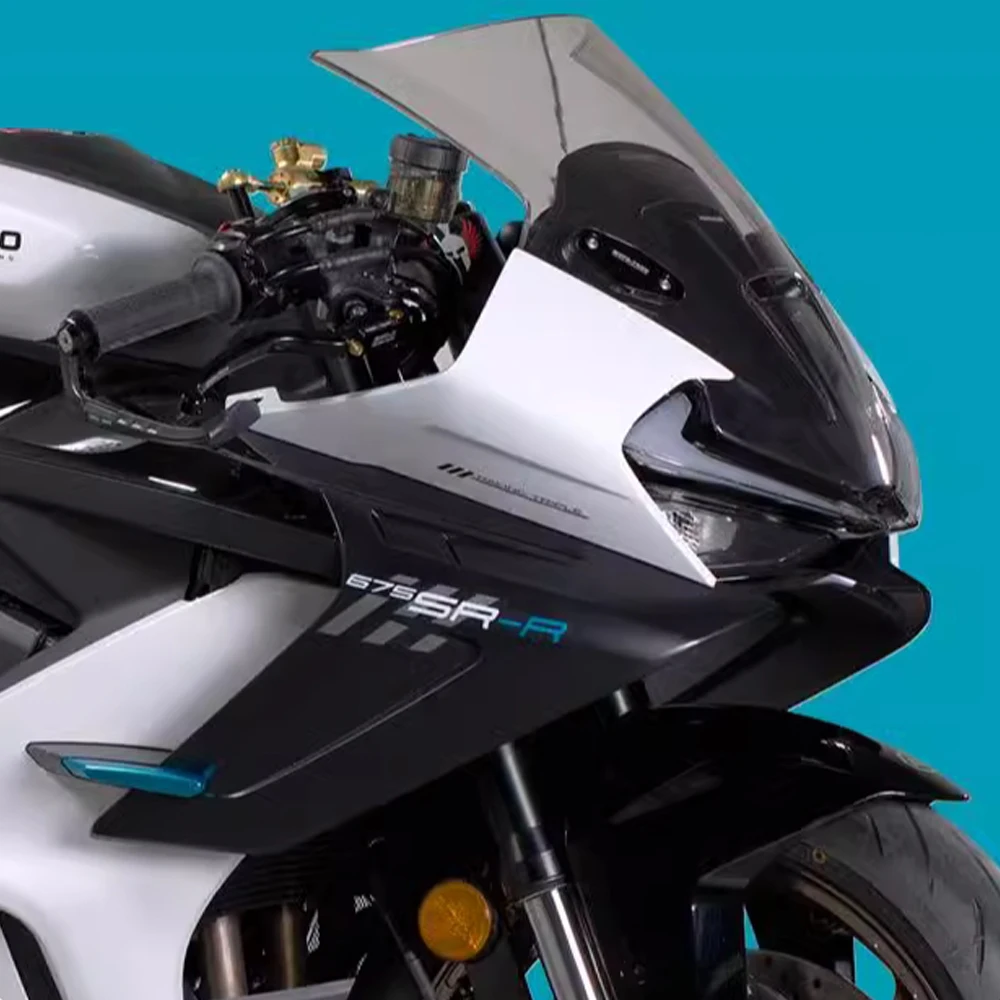 FOR CFMOTO 675SR 675SR-R Motorcycle Front Downforce Naked Spoilers Fixed Winglet Fairing Wings Side Plate Shell Protective Panel