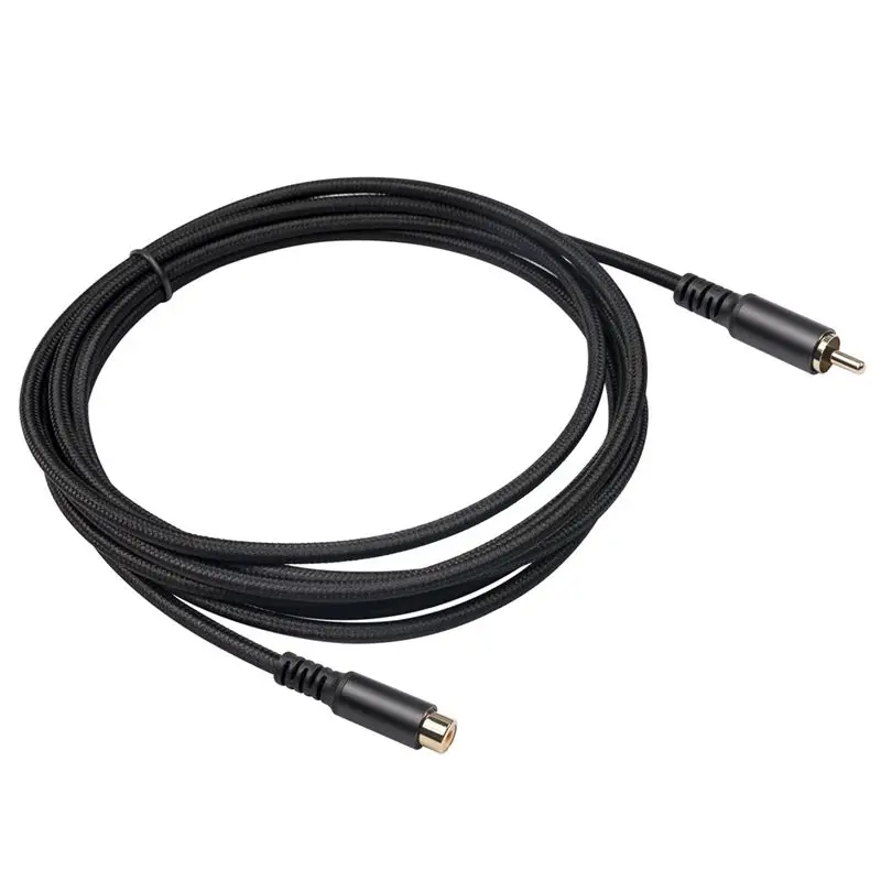 Cable de extensión RCA N91R, cable de audio y video RCA, cable RCA macho a hembra para altavoz, subwoofer, cámara, HDTV, amplificador, 6M