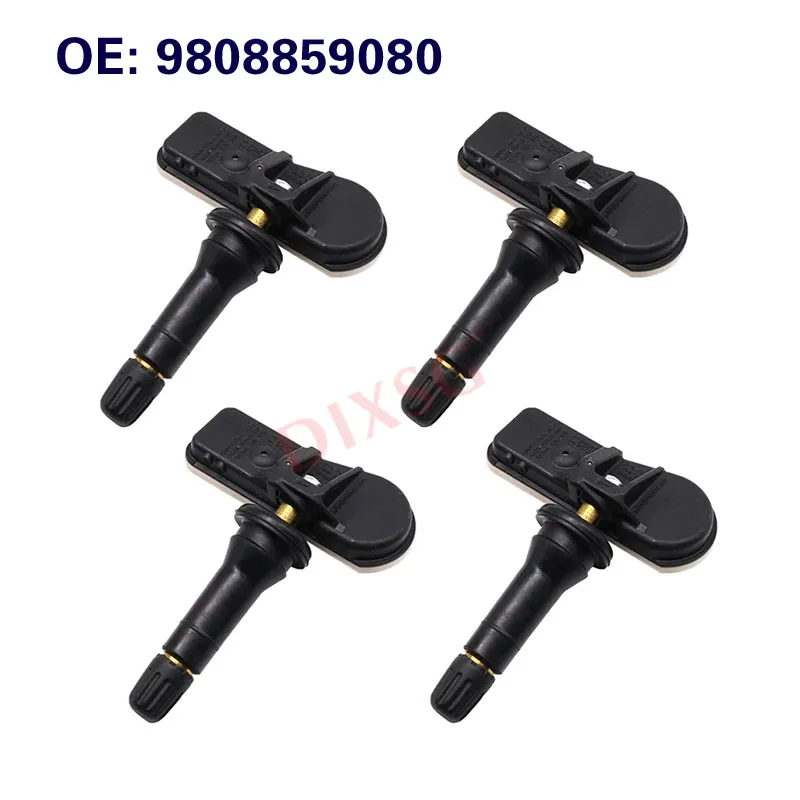 Sensor TPMS para coche de 4 piezas 9808859080   Sensor de presión de neumáticos para Citroen Jumpy Fiat Scudo Peugeot Expert Toyota Proace TPMS 433MHZ