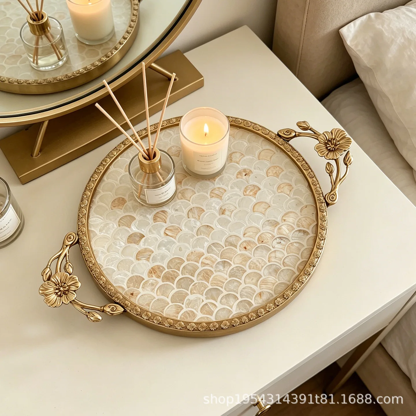 Luxury Skincare Tray - HYS new Chinese retro light luxury