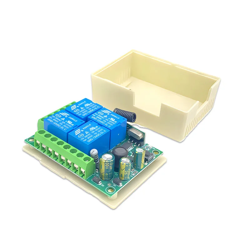 

Universal Wireless Remote Control Switch AC110V 220V 4CH Relay Receiver Module With 4 Channel RF Remote 433 Mhz Transmitter