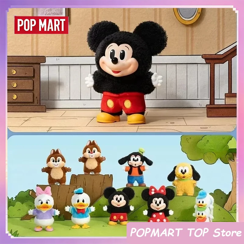 

Оригинальный POP MART Mystery Box Микки Семья Милый вместе Брелок Серия Слепая коробка Угадай Сумки Игрушки Куклы Аниме Фигурки Украшения