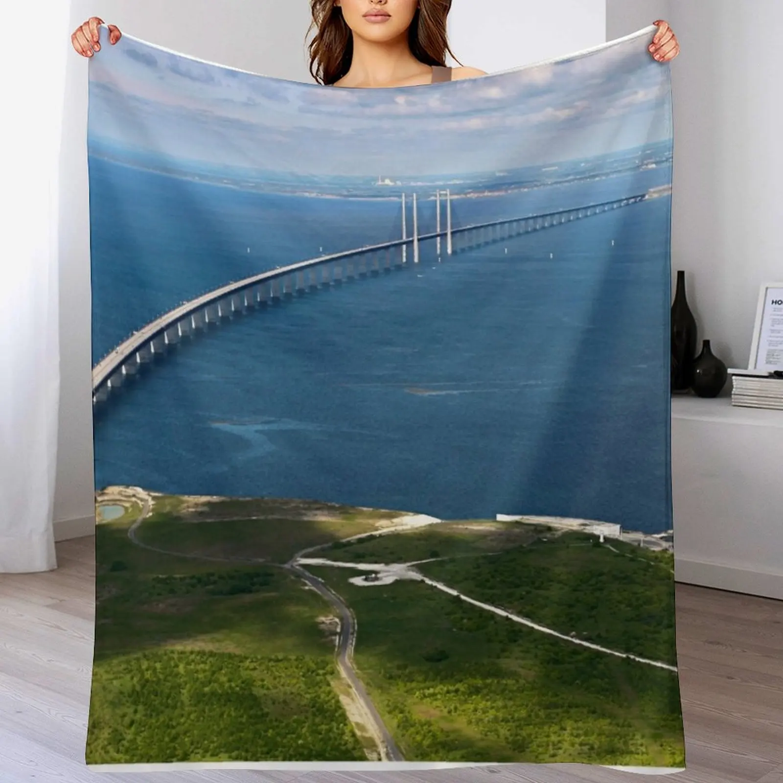 

Oresund Bridge Throw Blanket Luxury Brand Nap Blankets