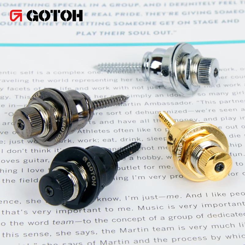 Gotoh SLR Quick Twist Release Strap Lock System for Guitar/Bass (1 set of 2 pieces)