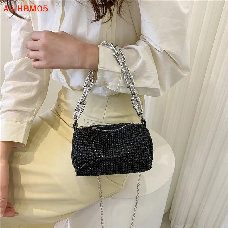 (HB05)Summer Trend Luxury Fashion Travel Shoulder Handbags Purses Bling Diamond Design Small Crossbody Messenger Bags for Women