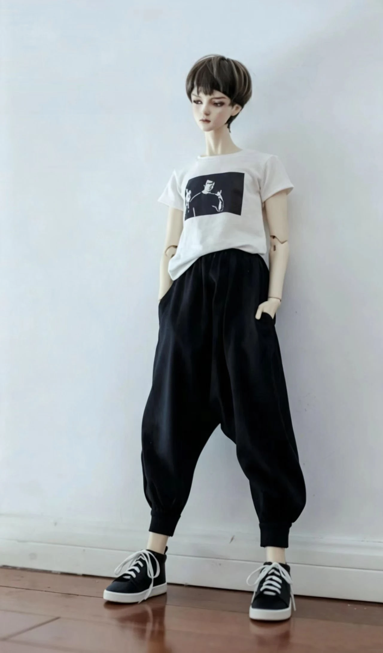 BJD doll Clothes for 60-70cm BJD Uncle Fashion T-Shirt, Harem Pants