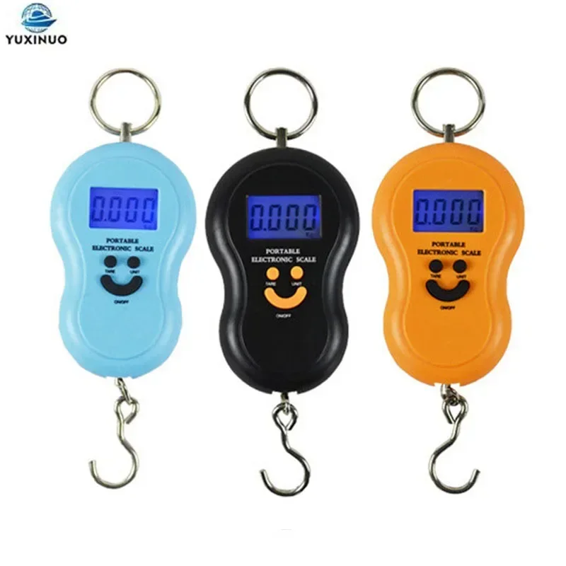 

1pcs Portable 50Kg/10g Digital Hanging Scale with BackLight Electronic Fishing Weights Pocket Scale Luggage Scales Radom Color
