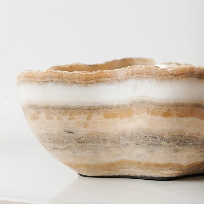 Irregular Bowl Creative Home Decor Mineral Texture Storage Fruit Plate Art Bowl