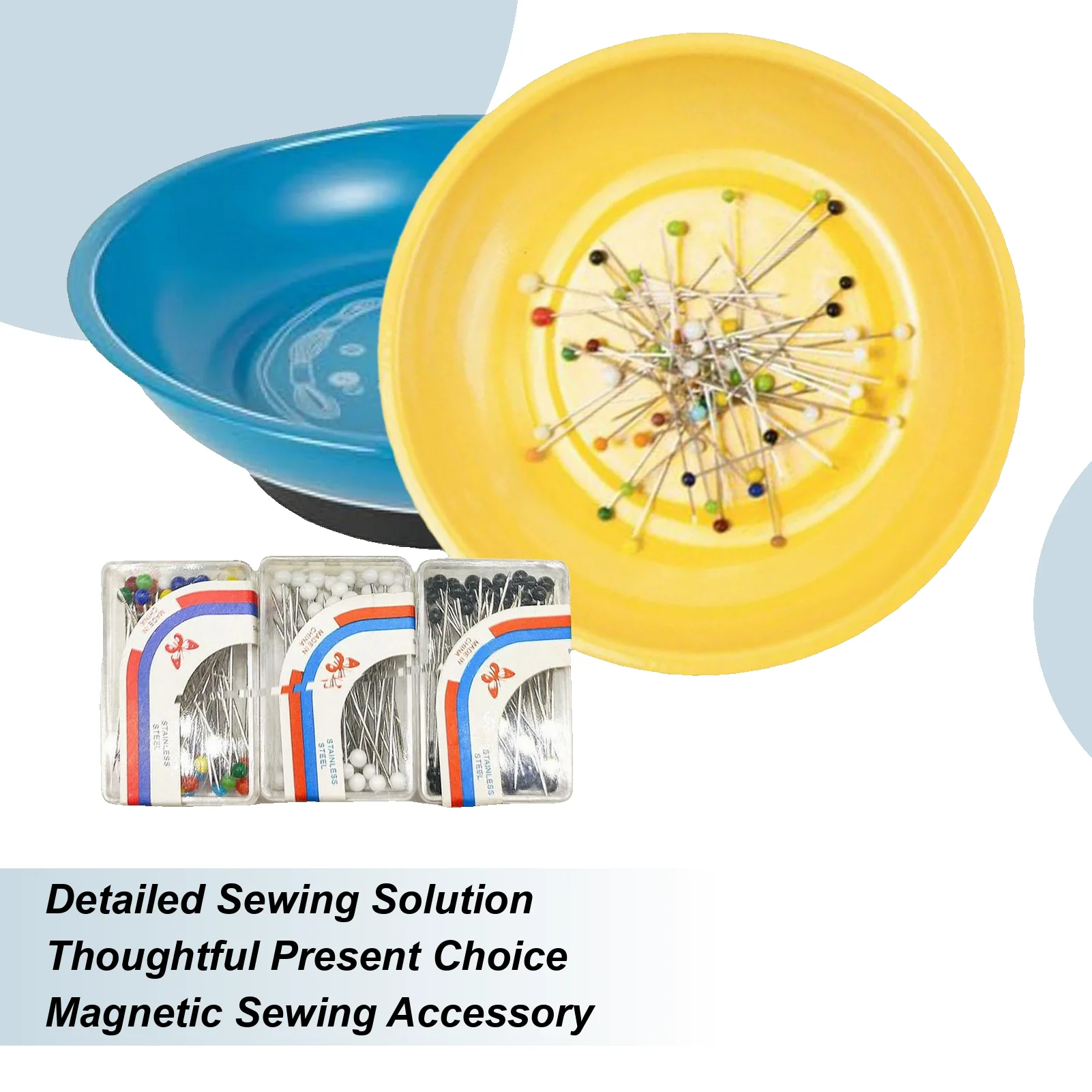 

Магнитный держатель для игл, магнитный держатель для булавок для шитья, лоток из нержавеющей стали для заколок для волос, одеял, ногтей, вышивки