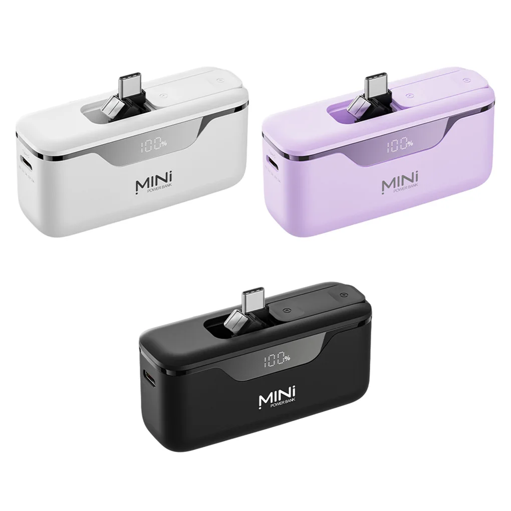 Mini Power Bank 5000 mAh Tragbares Ladegerät für iPhone 16 15 14 13 Pro Max Samsung Xiaomi Externer Akku PowerBank