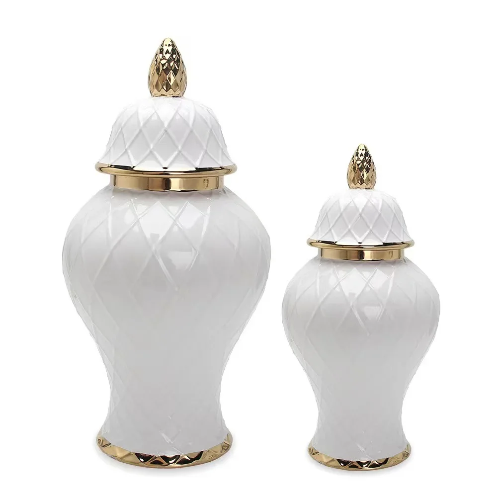 Light Luxury Ceramic General Vase, Flower Arrangement Jar, Soft Crafts, Storage Arrangement Jar, Home Gift