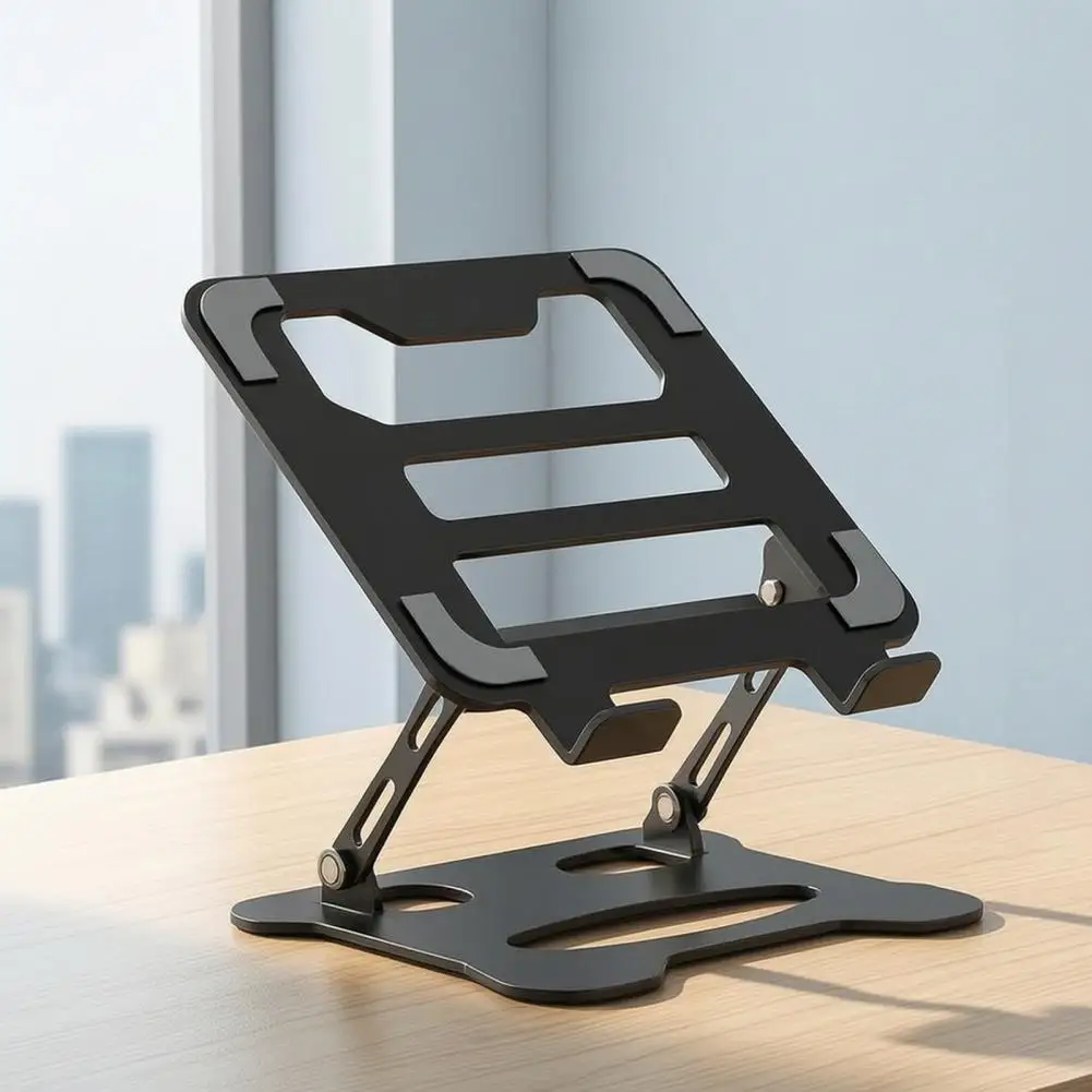 Desktop Laptop Holder Adjustable Laptop Stand Foldable Laptop Stand for Desk Portable Height Adjustable Computer Riser Holder