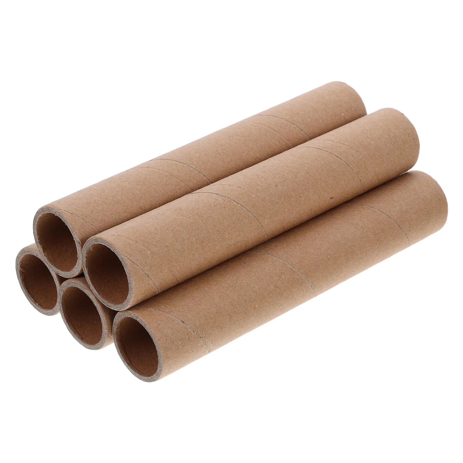 5Pcs Packaging Paper Tube Multifunctional Round Cardboard Tube for Calligraphy Poster Craft Roll Shipping Storage