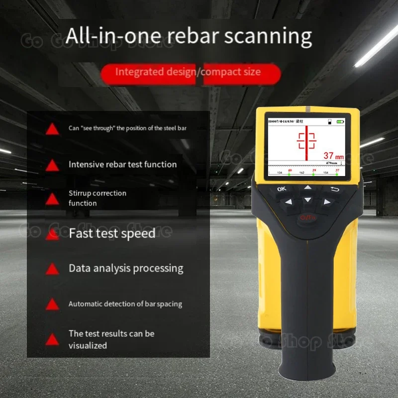 Reinforcement Position Detector Protective Layer Thickness Tester Integrated Concrete Reinforcement Scanning Instrument