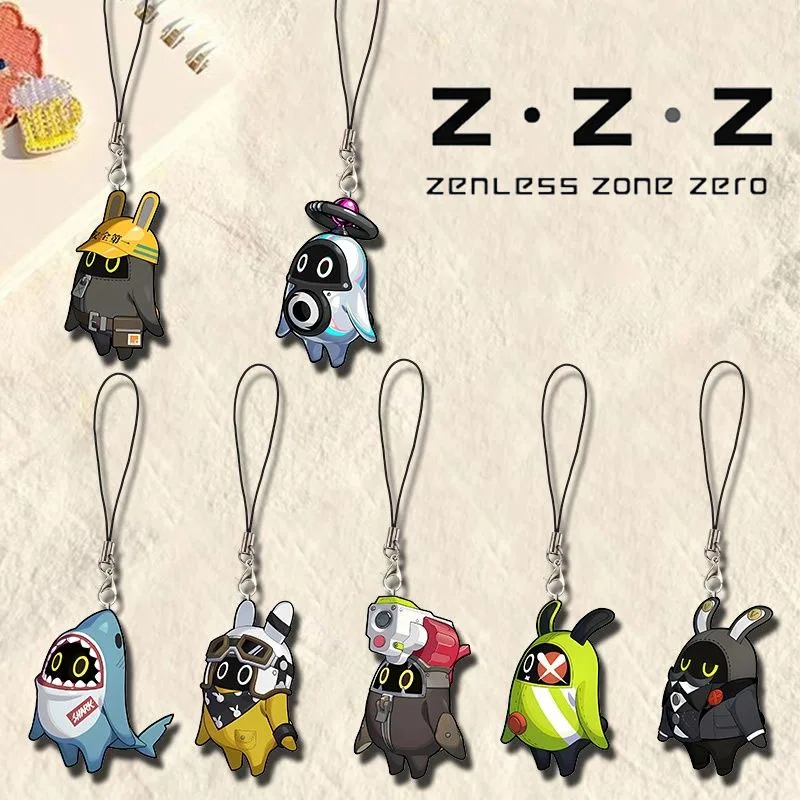 Game Zenless Zone Zero ZZZ Bangboo Cosplay Keychain Acrylic Key Chain Keyring Phone Chain Bag Pendant Accessories Prop