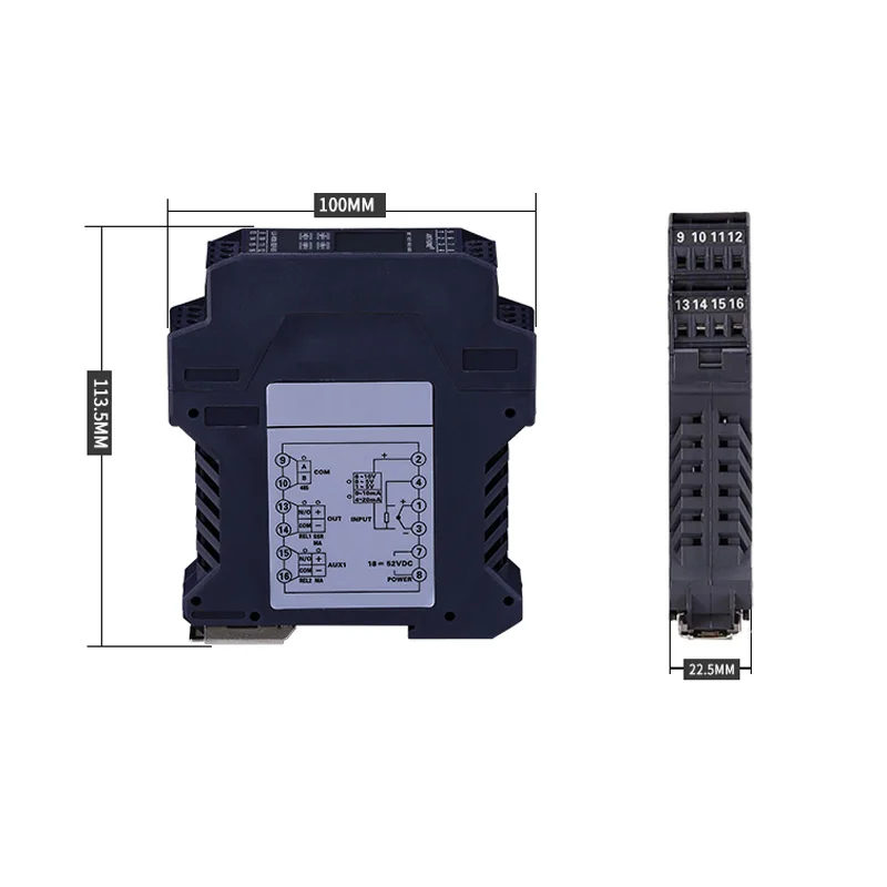 4-20mA output PID temperature controller with RS485 communication modbus-rtu din mini pid thermostat module