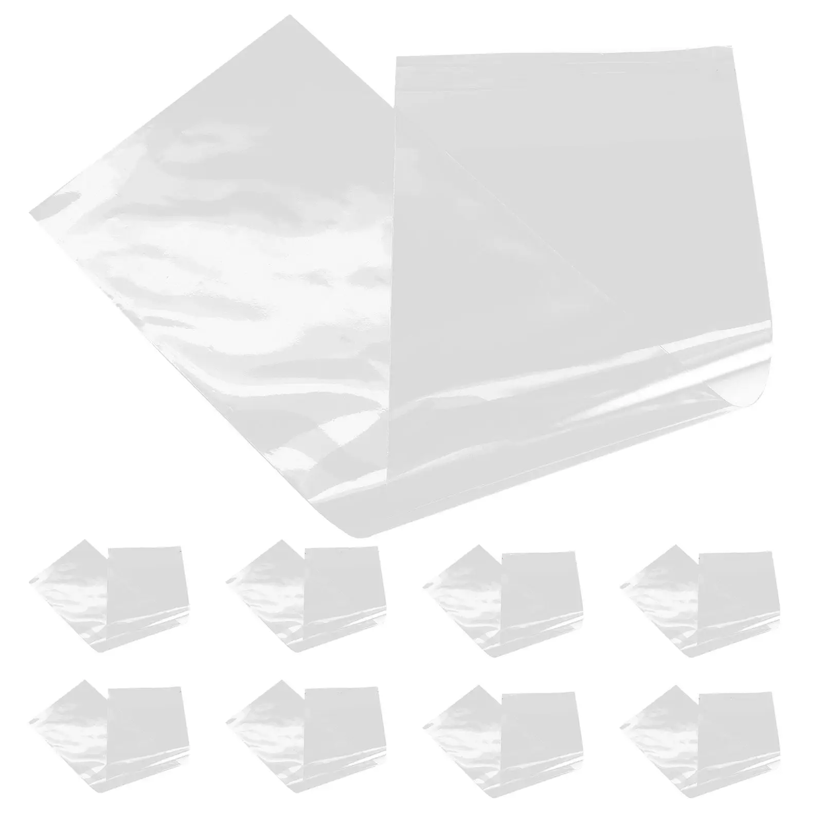 100Pcs Transparent Cutlery Storage Bags OPP Utensil Holders Portable Travel Tableware Chopsticks Sleeves