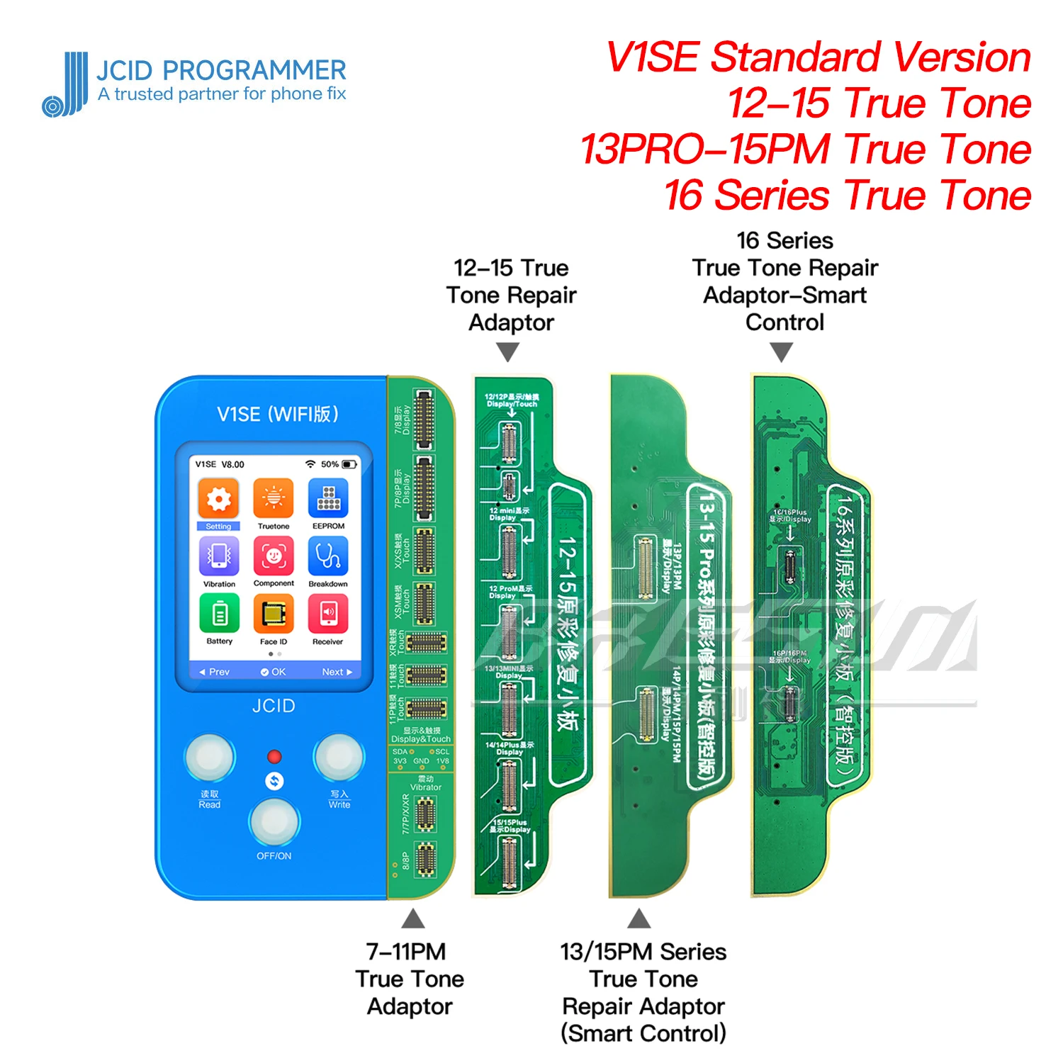 JC JCID V1SE V1SPro شاشة صحيح لهجة مجلس آيفون 12 13 14 15 16 برو ماكس زائد شاشة أصلية نسخة عرض أدوات إصلاح عدة