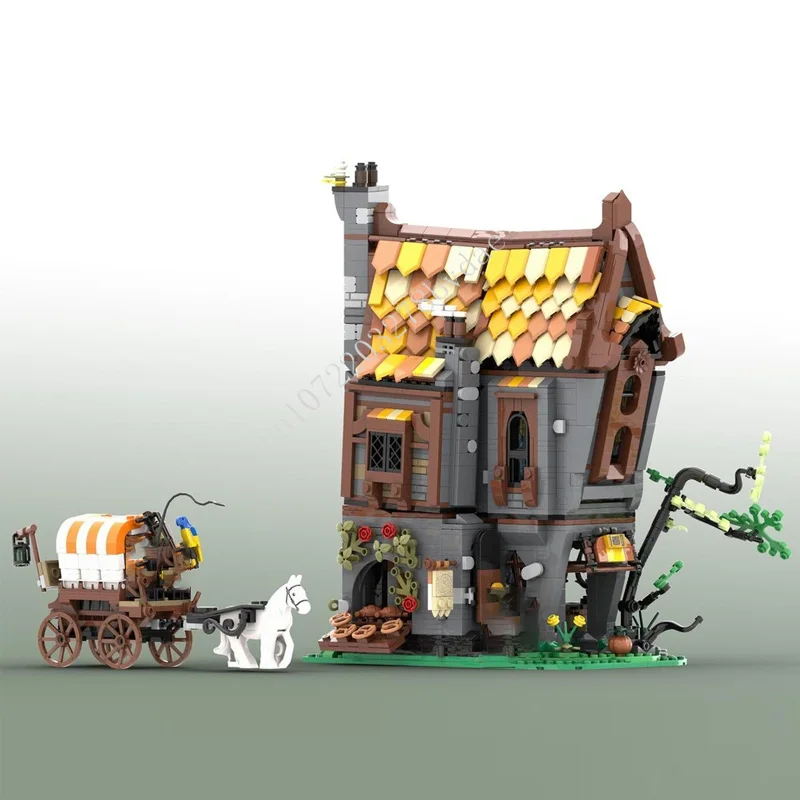 2472PCS Olde Fantasy Bakery Modular MOC Creative street view Model Building Block Architecture DIY Education Assembly Model Toys