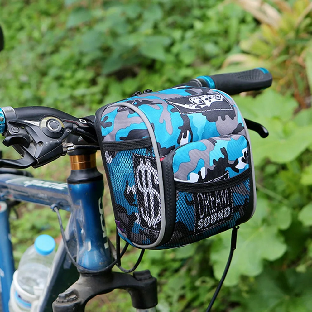 AA75-New حقيبة مقود الدراجة دراجة أكياس الإطار حقيبة بسلال مقاوم للماء متعددة الوظائف المحمولة حقيبة كتف ملحقات الدراجة