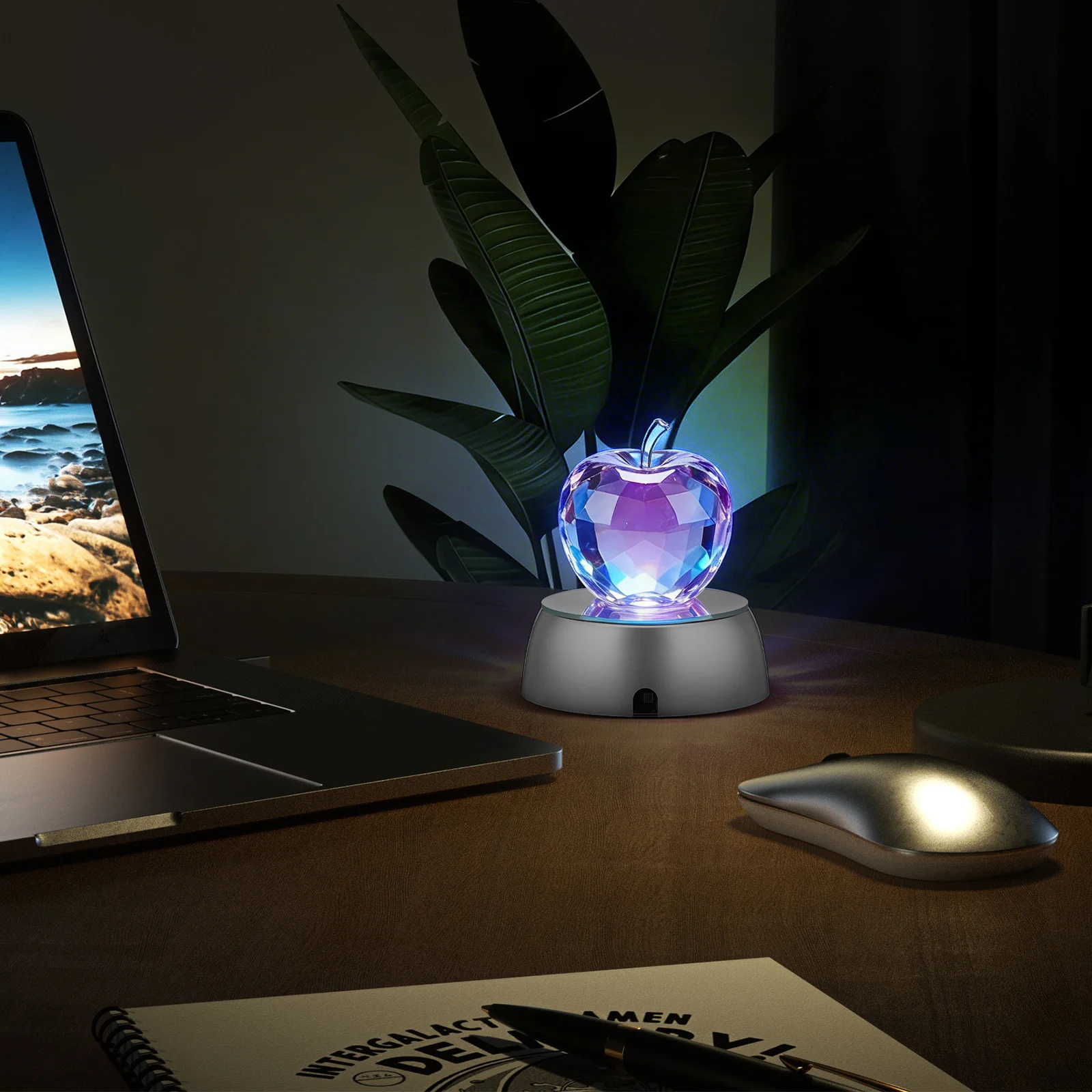 

4 pcs Led Light Base For Crystal Ball Display Stand Holder Premium Plastic Reusable Sturdy Long Life Multi Functional Colorful