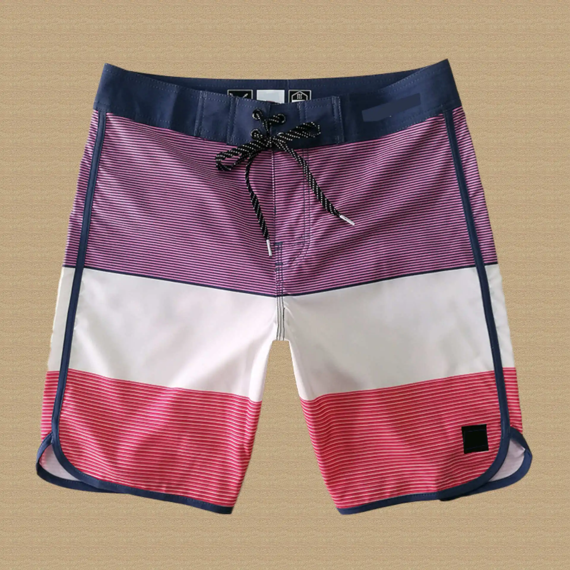 Men\'s Boardshorts Wholesale Drawstring Casual Waterproof Board Swim Trunks Beach  Shorts Swimming Surfing Summer Short Pants