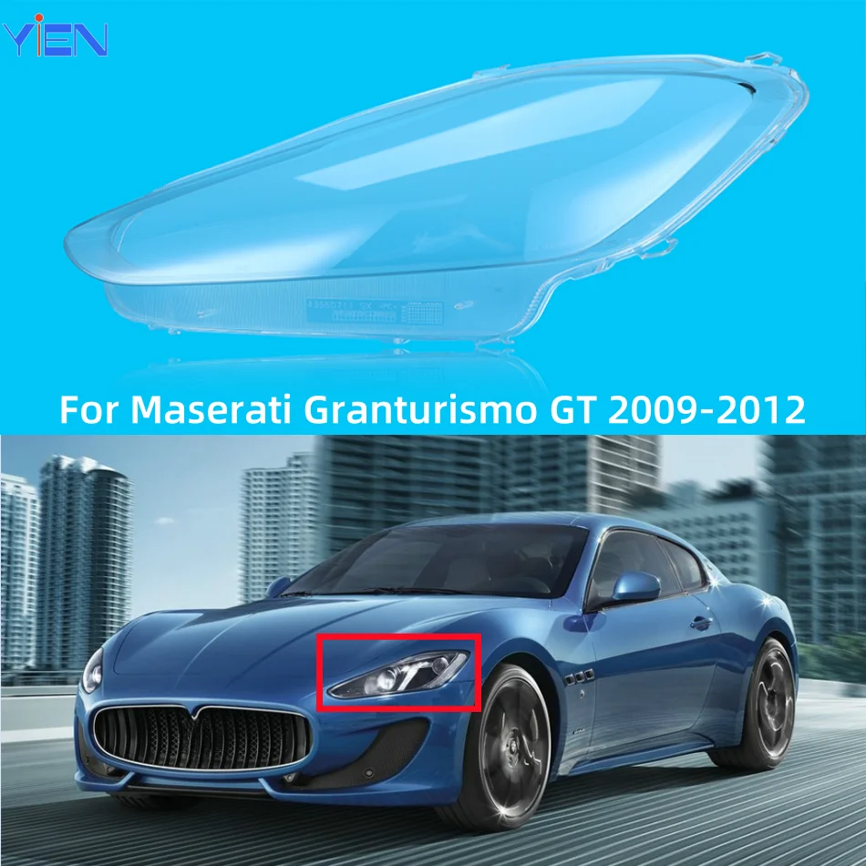 

For Maserati Granturismo GT 2009 to 2012 Car Accessory Headlights Lamp Glass Replace The Original Lens