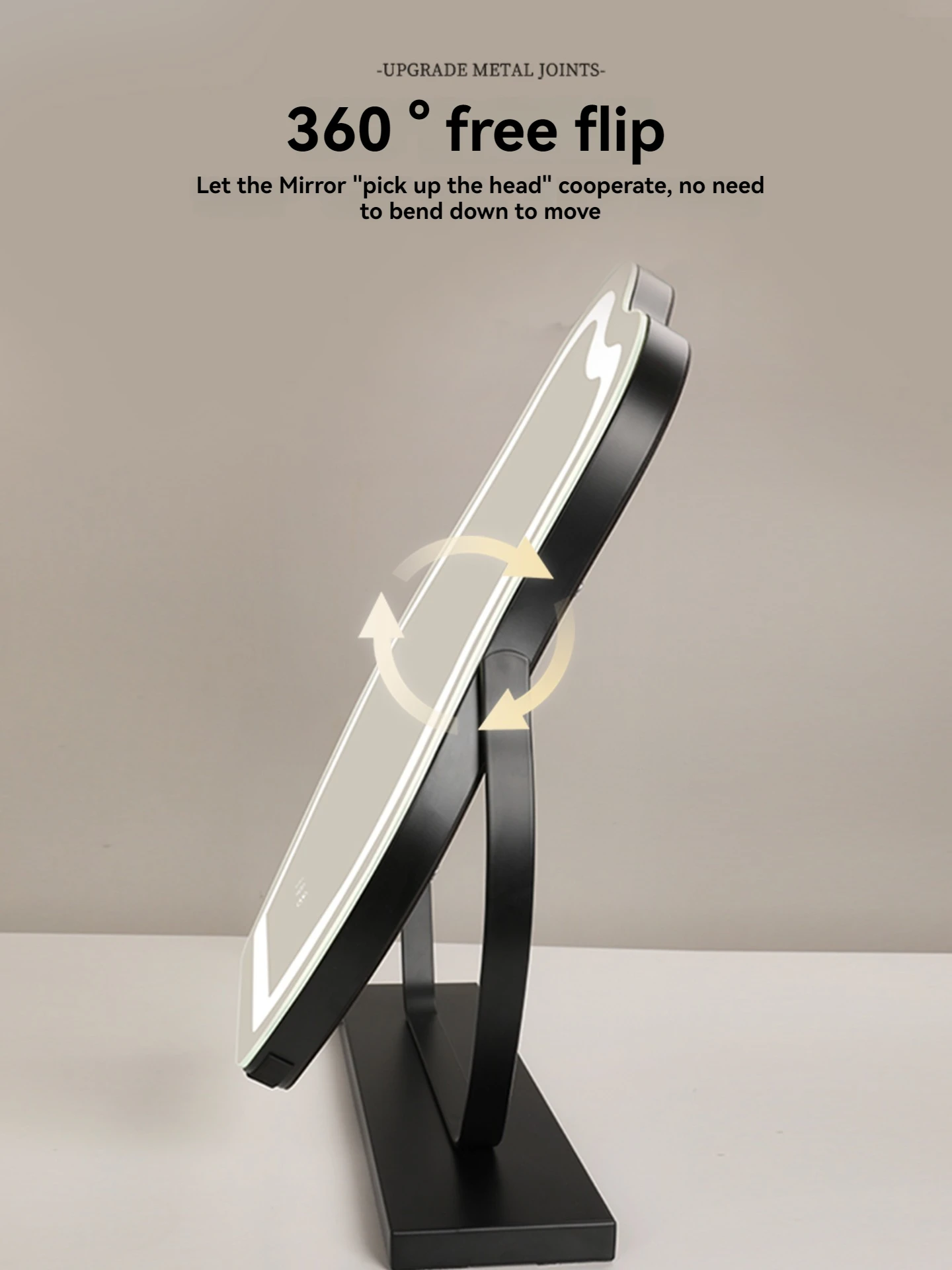 الغيوم حقيقي HD LED ماكياج مرآة سطح المكتب غرفة النوم الذكية المنزل شكل بسيط مع الأضواء #4