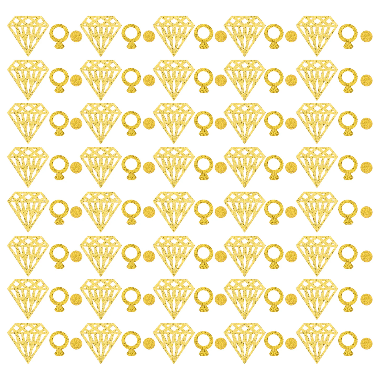 

300 Pcs Ring Confetti Sequins Wedding Party Supplies Bachelorette Party Decorations Hollow Paper Decorations Gold Color Scatter