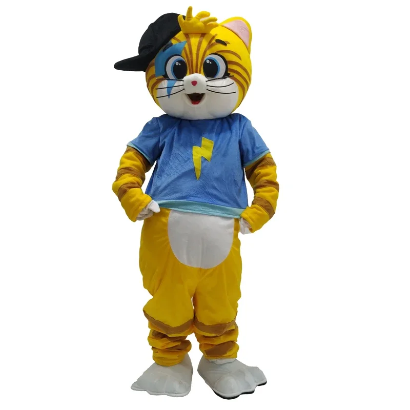 Costume de mascotte de chat sur mesure pour adultes, Lampo, nouveau, offre spéciale