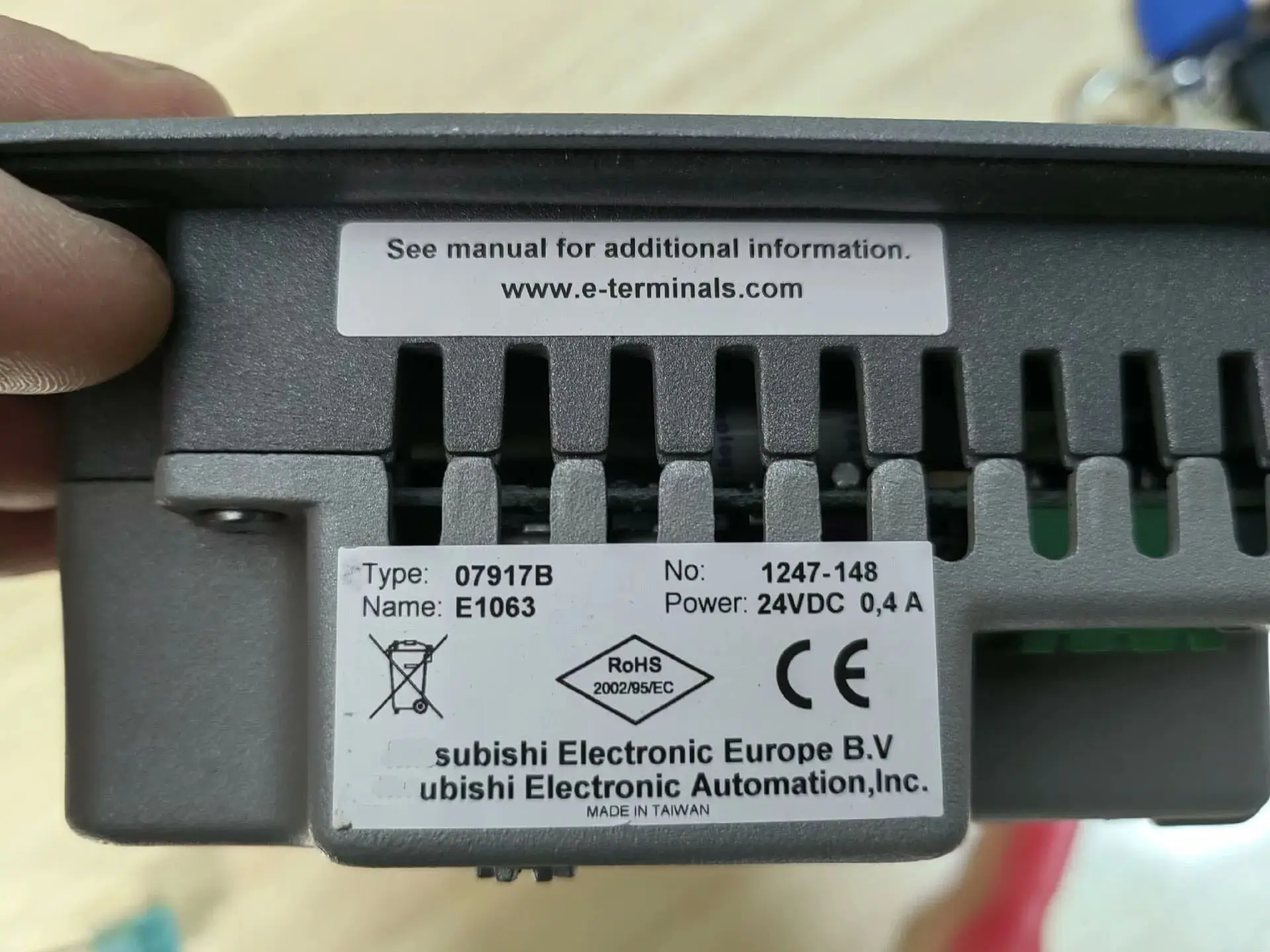 E1063 07917B Panel táctil para Beijer E1063 07917B