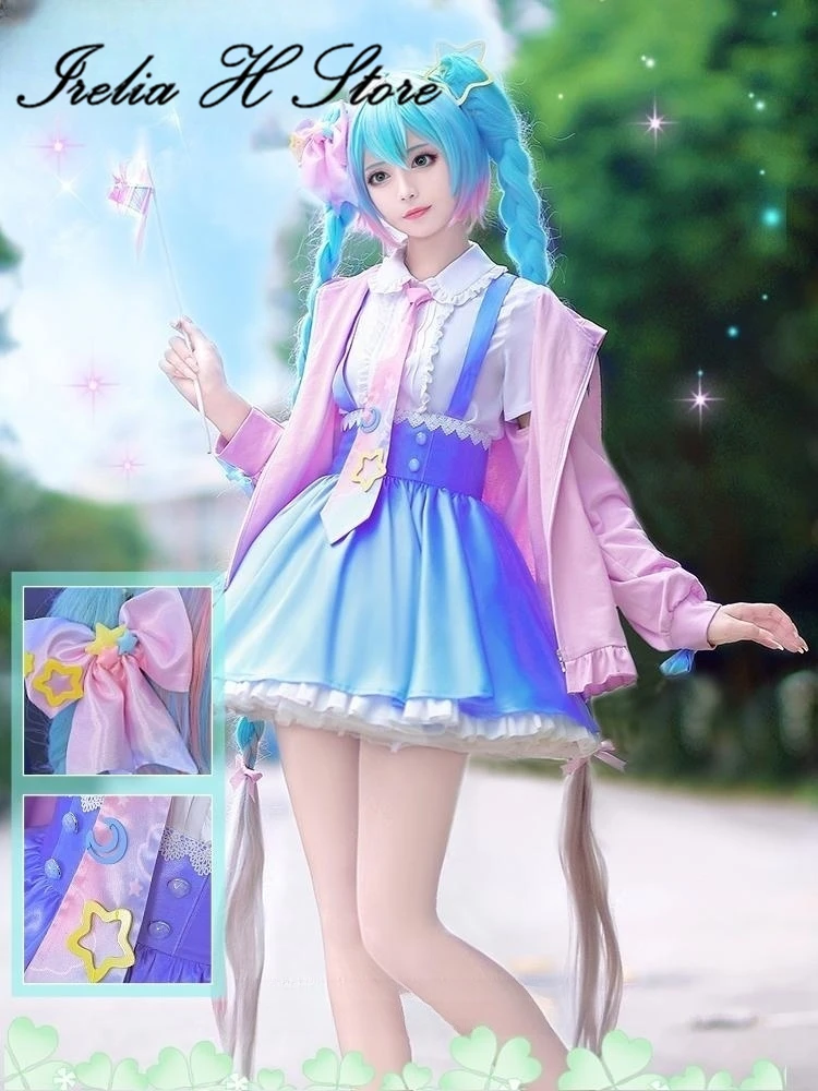 Irelia H Store mi&ku Cosplay Costume Digital Stars mi&ku Dress Party Dress Female Hallween Costumes