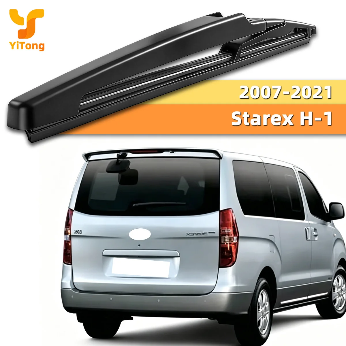 Suitable For Hyundai Starex H-1 2007-2021 Rear Glass Wiper Blade Back Window Cleaner Flexible Rubber Quiet Operation Auto Parts