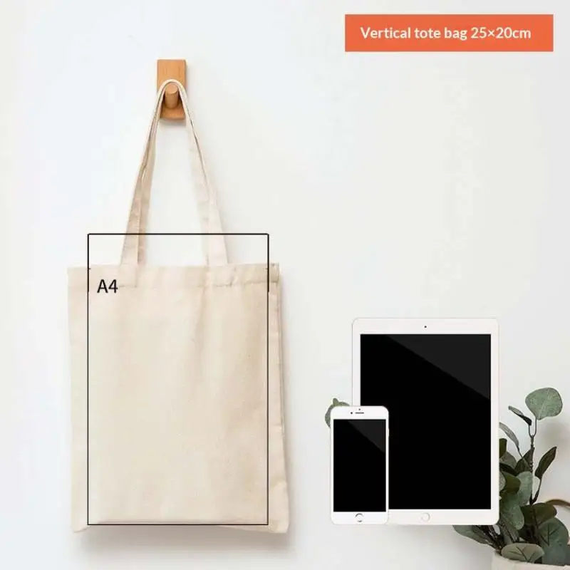 Blank Reusable Foldable Shoulder Handbag Eco-Friendly Women Ladies Large Canvas Tote Bag For Market Shopping Bags